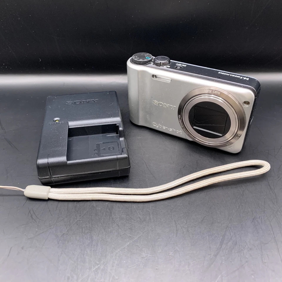 [Japanese Only] Sony CyberShot DSC-H55 Silver Digital Camera Excellent From Japa - Image 2 of 4