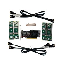 PLX88048 PCIe 4.0 x16 4 SFF-8654 8I Expansion Card 4 Baseplate 4 Cable X8X8X8X8