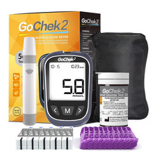 Kit per Il Monitoraggio Della Glicemia  Con 50 Strisce E Lancette, Senza Codific