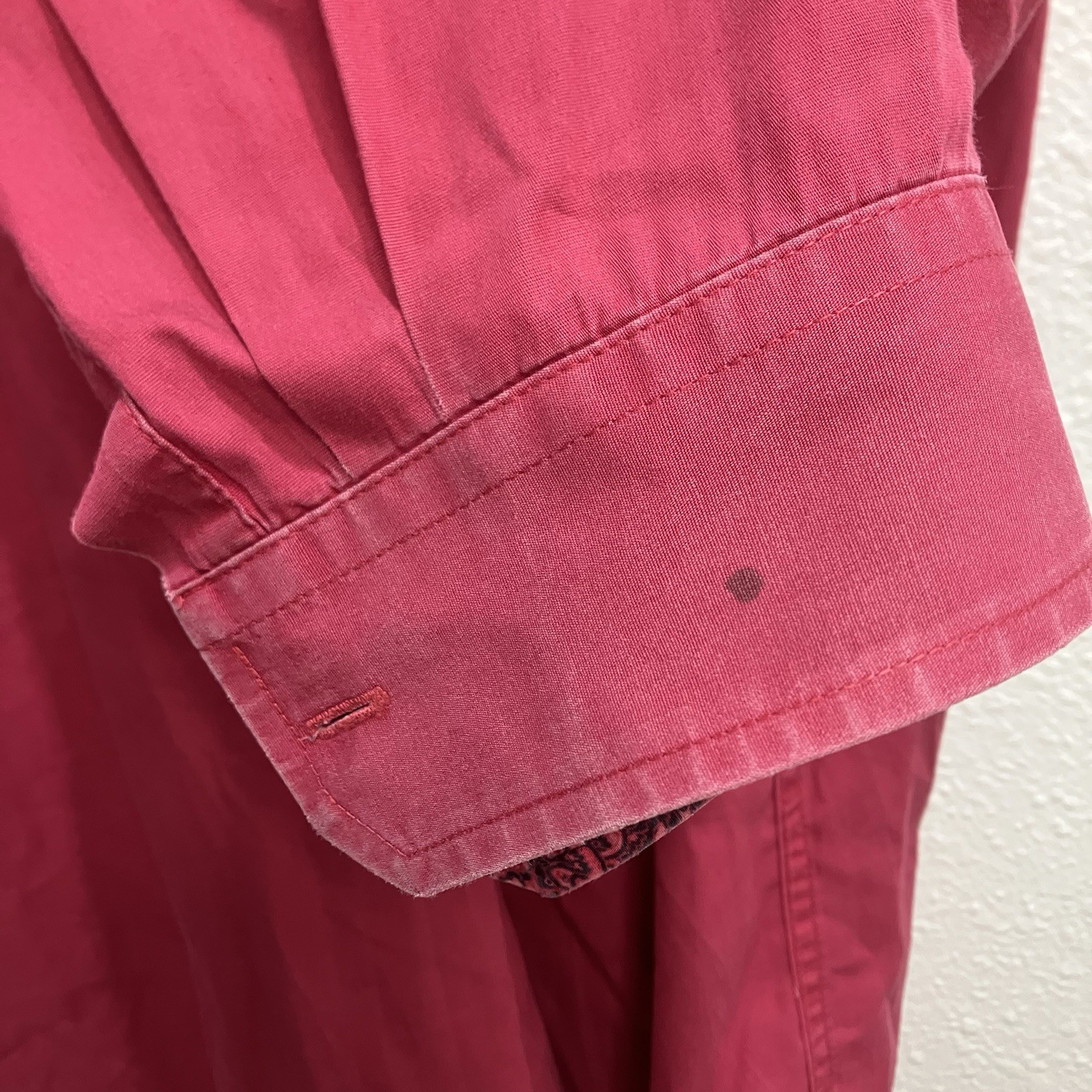 Cinch Men's Solid Maroon Wine Button-Down Shirt S… - image 7