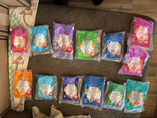 Ty Teenie Beanies Set of 12 in Original Fast Food Packaging, 1999