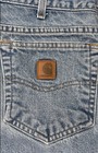 Carhartt Men's Blue Denim Light Wash 5-Pocket Design Straight Jeans — photo 7