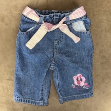 Vintage Winnie the Pooh PIGLET Sz 12 months Jeans Disney Baby Toddler Pants
