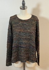 Habitat Clothes To Live In Sweater Women  s M Multicolor Wool Blend Pullover