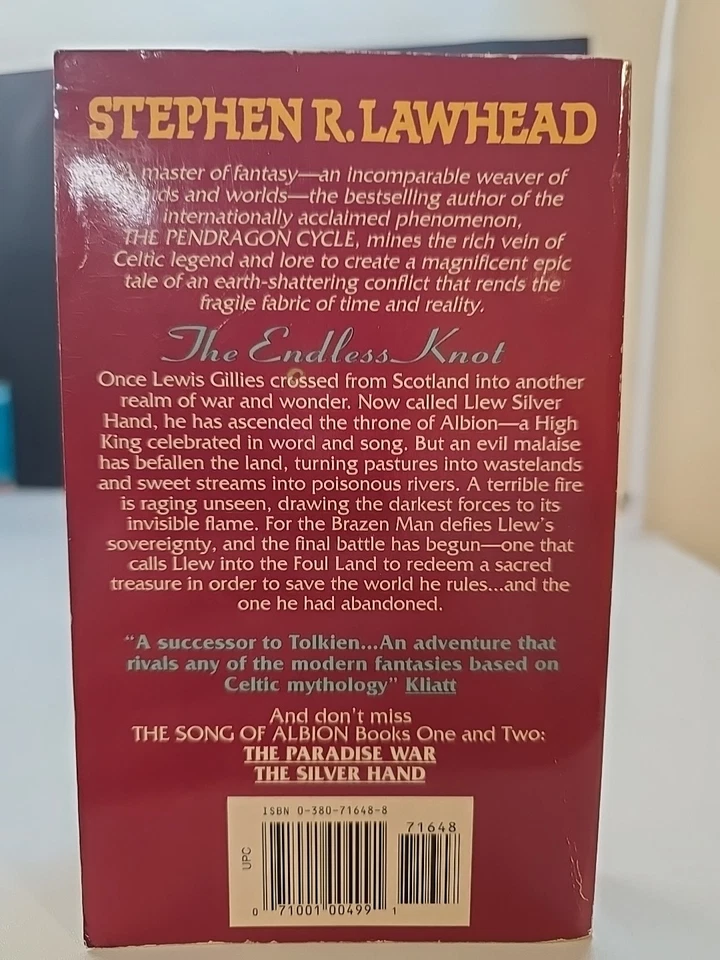 Avon Books Novel Song of Albion #3 - The Endless Knot New - Image 2 of 2