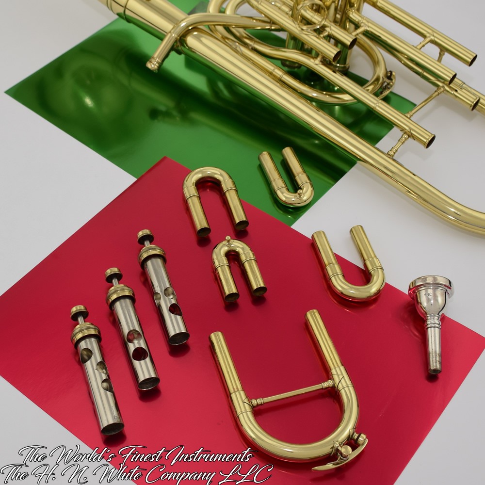 1957 Vintage King H. N. White Made Trombonium Marching Trombone SN