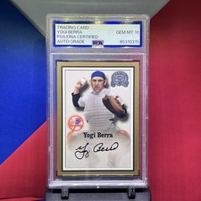 PSA Auto 10 YOGI BERRA AUTO 2000 Fleer Greats of the Game CERTIFIED COA