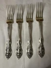 Gorham La Scala Sterling Silver Dinner Forks Set of 4 8” No Mono
