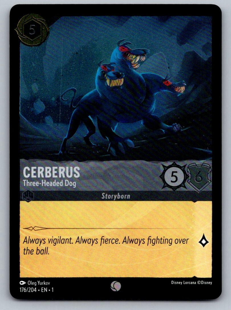 Cerberus - Three-Headed Dog 176/204 The First Chapter Lorcana Cold Foil NM