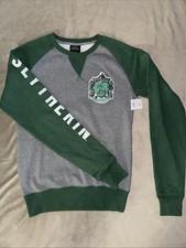 Harry Potter Slytherin Green Gray Sweater Size XS NWT Universal Studios