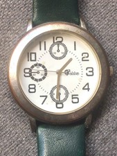Armbanduhr von Gekko - Quarz, rund, Ø 43 mm, Edelstahl, Retro