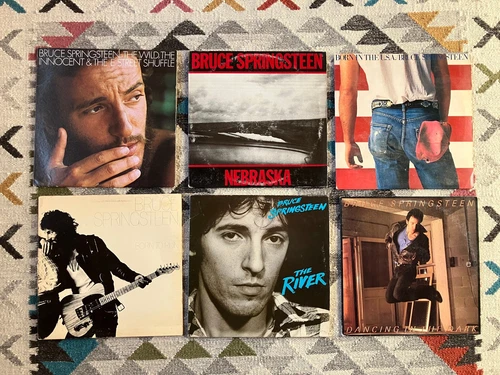 BRUCE SPRINGSTEEN lot of 6 vinyl lps BORN IN THE USA + RUN, NEBRASKA THE RIVER +