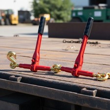 Ergonomic Ratchet Chain Binder for 3/8'' - 1/2'' Chains Ultimate Load Security