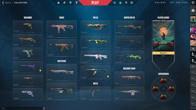 US | Valorant Account | 9 Knives | Skins | Peak Rank: Gold 1 | Full Access