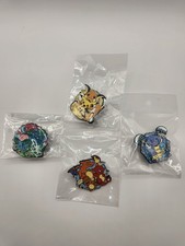 Pok mon Kanto Enamel Lapel Pin Set 4 - Pikachu Bulbasaur Charmander Squirtle