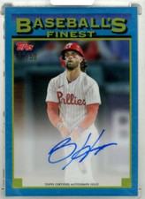 2024 Topps Finest Bryce Harper #93A-BH 1993 Finest Protoypes Auto Card /50