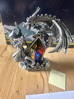 Tudor Mint Myth & Magic 9037 Mystical Alliance Dragon Crystal Boxed
