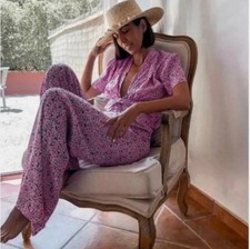 zara floral trouser and top co ord set