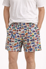 Vintage 1980s Shorts Tourist Travel Novelty Print Mens's High Waisted Jantzen