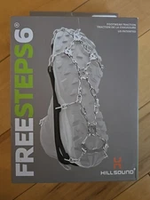 NEW HILLSOUND FREESTEPS6 CRAMPON, MICROSPIKES  ~ FREE STEPS 6 ~ SIZE: M