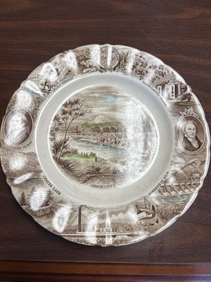 Vintage Johnson Brothers  The Oregon Plate  Historic Scenes   Meier & Frank Co.