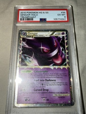 Pokémon Gengar TCG Prime Triumphant Holo Card 94/102 Rare PSA 6 | eBay