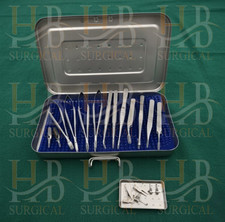 Micro Chirurgia della Mano Set di 15 Pezzi con Silicone Opaco e Scatola di Sterilizzazione