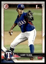 2018 Bowman Draft Leury Tejada Texas Rangers #BD-174