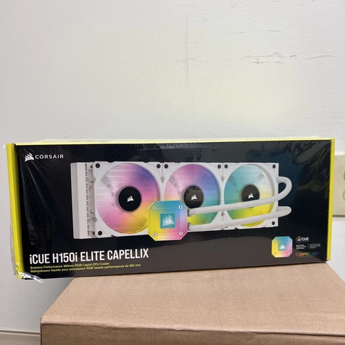 Corsair iCUE H150i Elite Capellix Liquid 360mm AIO CPU Cooler -White (Brand NEW)