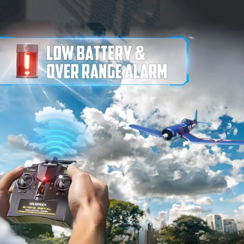 New Volantex F4U Corsair RC Plane With Brushless motor 2.4G 4CH 500MM Fixed Wing - Image 3 of 4