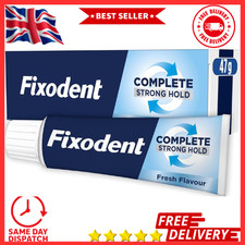 Fixodent Complete Denture Adhesive Cream Fresh Mint Strong Hold 47g Full Partial