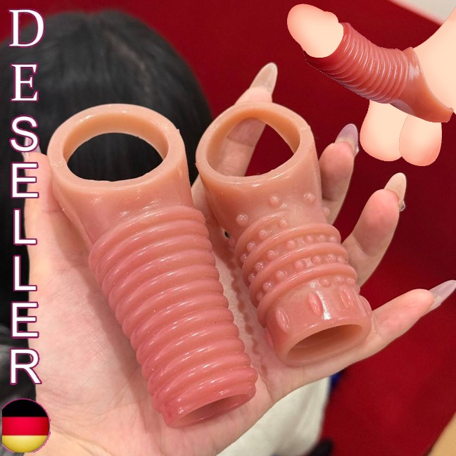 Penishülle Penis Sleeve Kondom Penisverlängerung Penismanschetten Penis Hülle DE