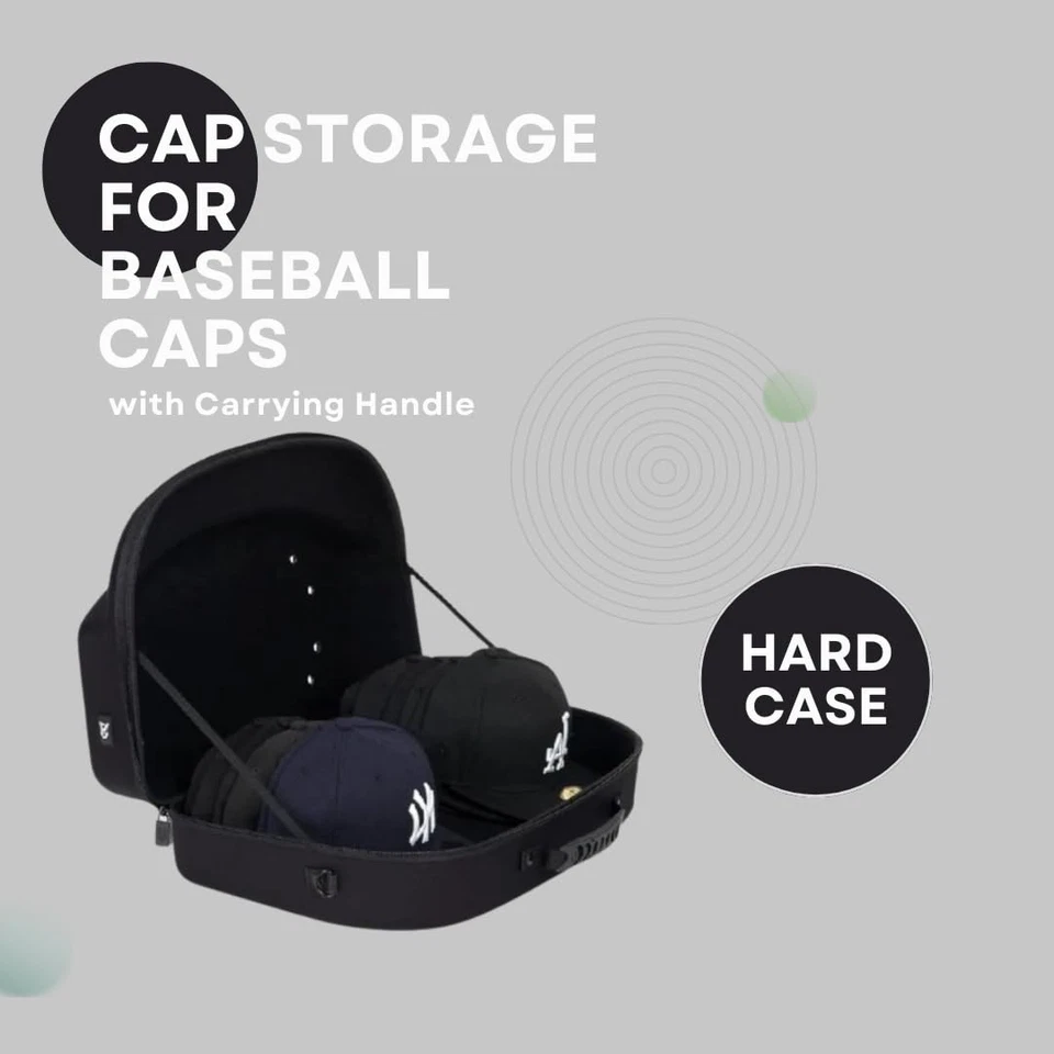 Homiegear Authentic Cap Carrier Case for 14 Caps -Water Resistant Cap Storage - Image 2 of 4