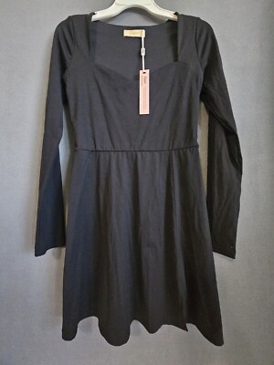 Qinsen Teen Large Gothic  black dress fit & Comfort