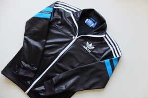Seltene Adidas Chile 62' Trainingsanzug Jacke XS Schwarz ADIDAS CHILE 62 Jacke Gr. XS S Schwarz blau gold silber