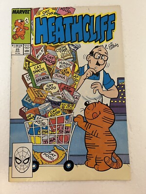 Vintage HEATHCLIFF #25  Marvel Comics Aug 1988 w