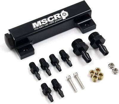 6-Port Vacuum Block Intake Manifold Kit Fuel Wastegate Turbo Boost NOS 1/8NPT