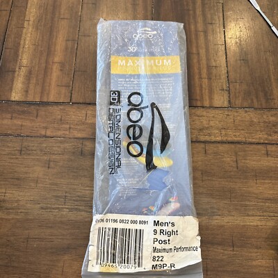 ABEO 3D3 Max Performance ORTHOTIC MEN’S Size 9 INSOLES Right Post | eBay