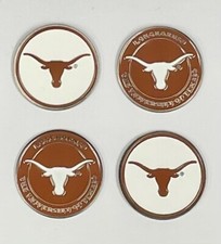 Texas Longhorns Ball Marker Set of 4- markers: fits hat clip or divot tools