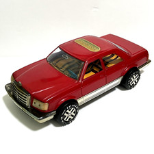 Vintage Ichiko tin toy car Mercedes Benz 10.5" long red made in Japan