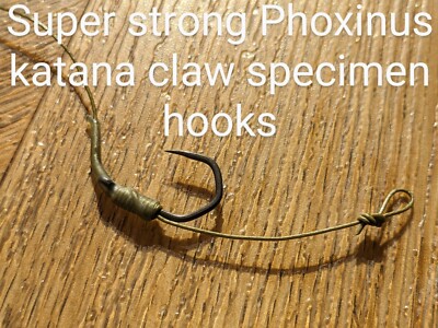 x Catfish Sturgeon Carp Fishing Kicker Specimen Rigs Nash