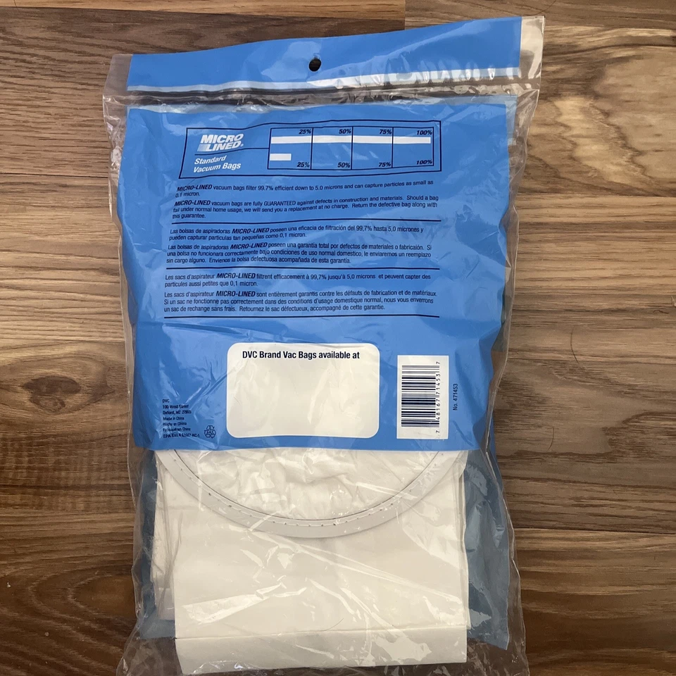 12PK Vacuum Paper Bags for Compact, Tristar Tank Generic Part 471453 - Image 3 of 4