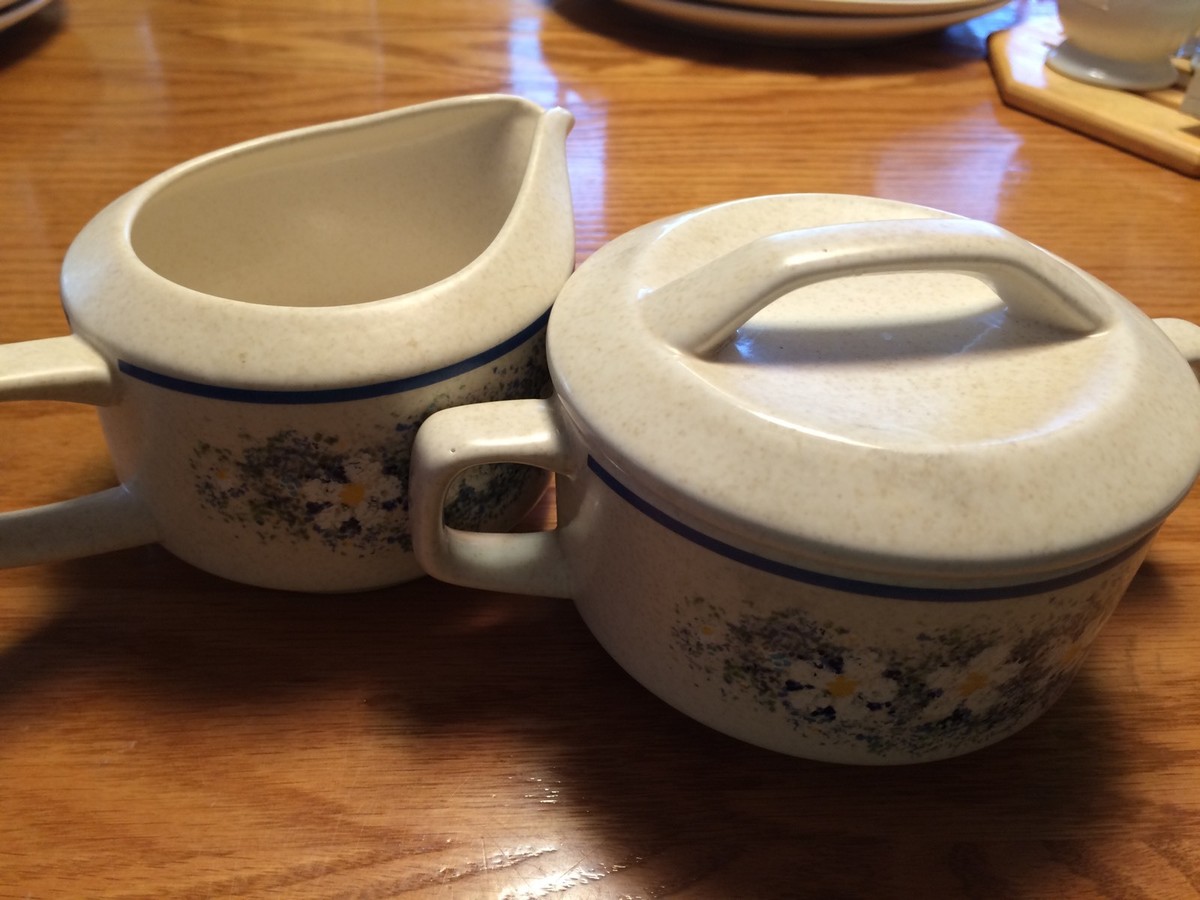 Vintage Lenox Temper-ware DEWDROPS Cream Pitcher And Sugar Bowl With
