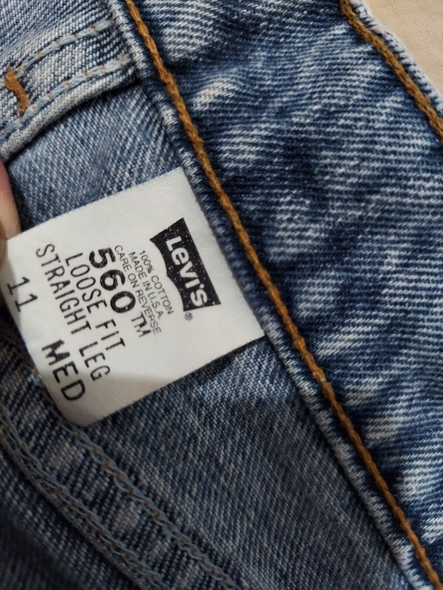 Womens Vintage Levi's 560 Jeans 11 M Loose Tapered Denim Pants