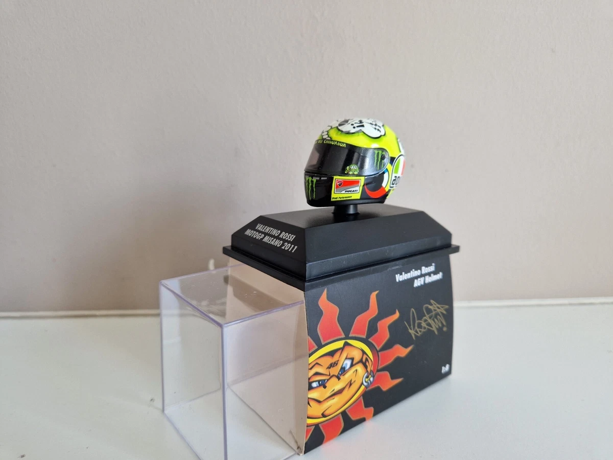 Minichamps 1/8 Helmet - V. Rossi - 2011 Misano MotoGp - 398110076