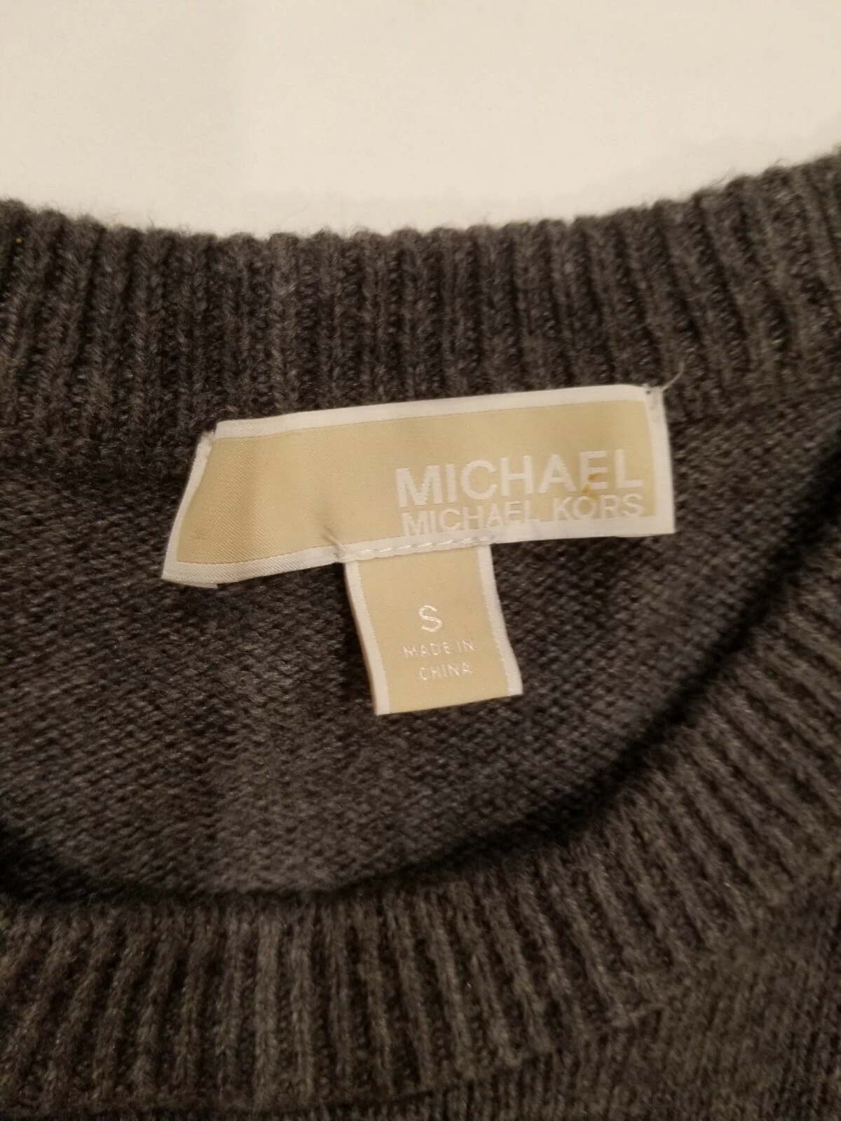 Felpa Michael Kors cristallo impreziosita in grigio taglia S