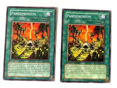 Pandemonium - GLD1-EN037 / DCR-094 - Common - Limited / Unl Ed - NM YuGiOh! X2 Pandemonium - GLD1-EN037 / DCR-094 - Common - Limited / Unl Ed - NM YuGiOh! X2