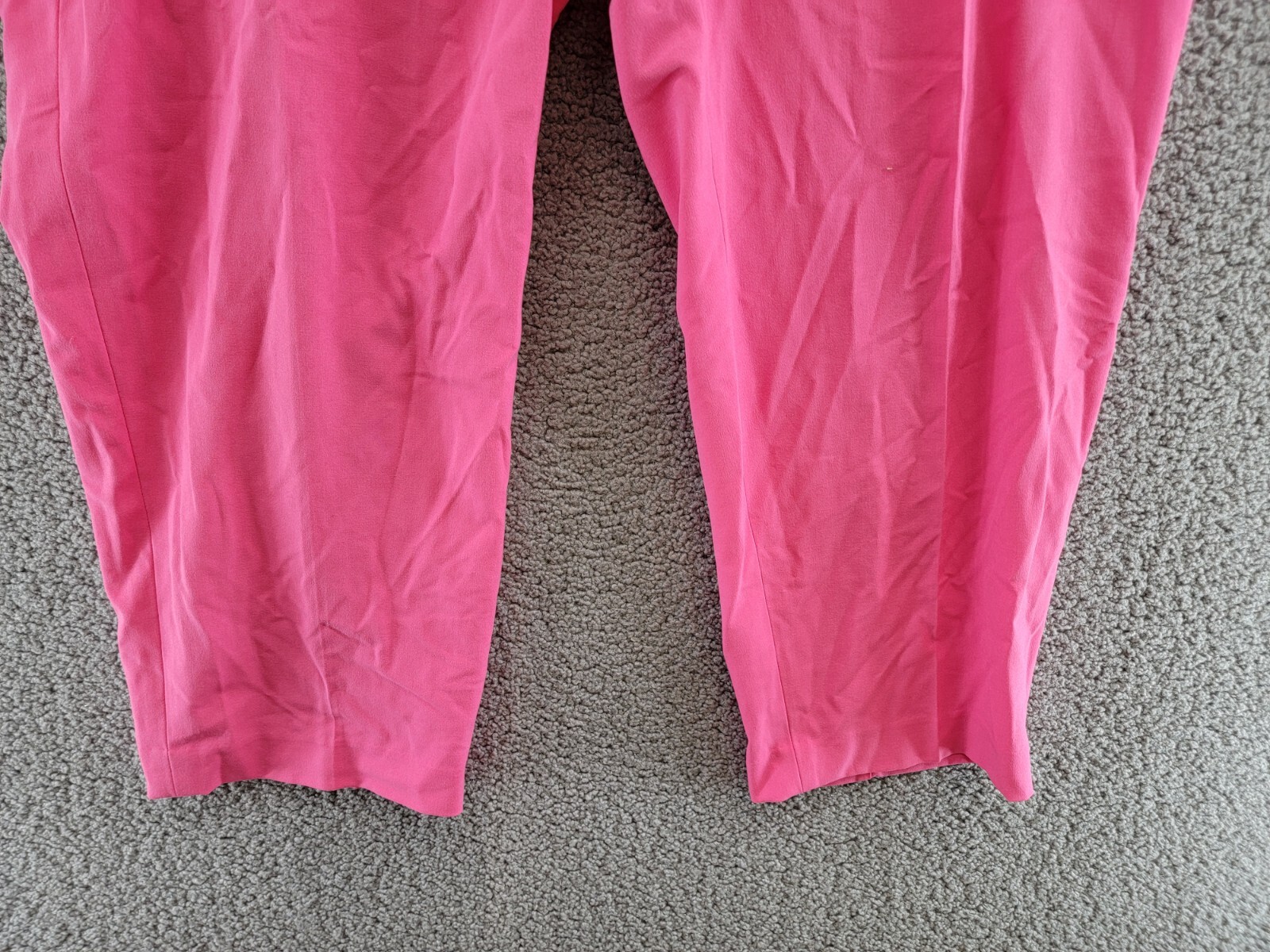 Bar III Bi-Stretch Straight-Leg Pants Women's 16W Berry Crush Zip Hook & Bar image 4