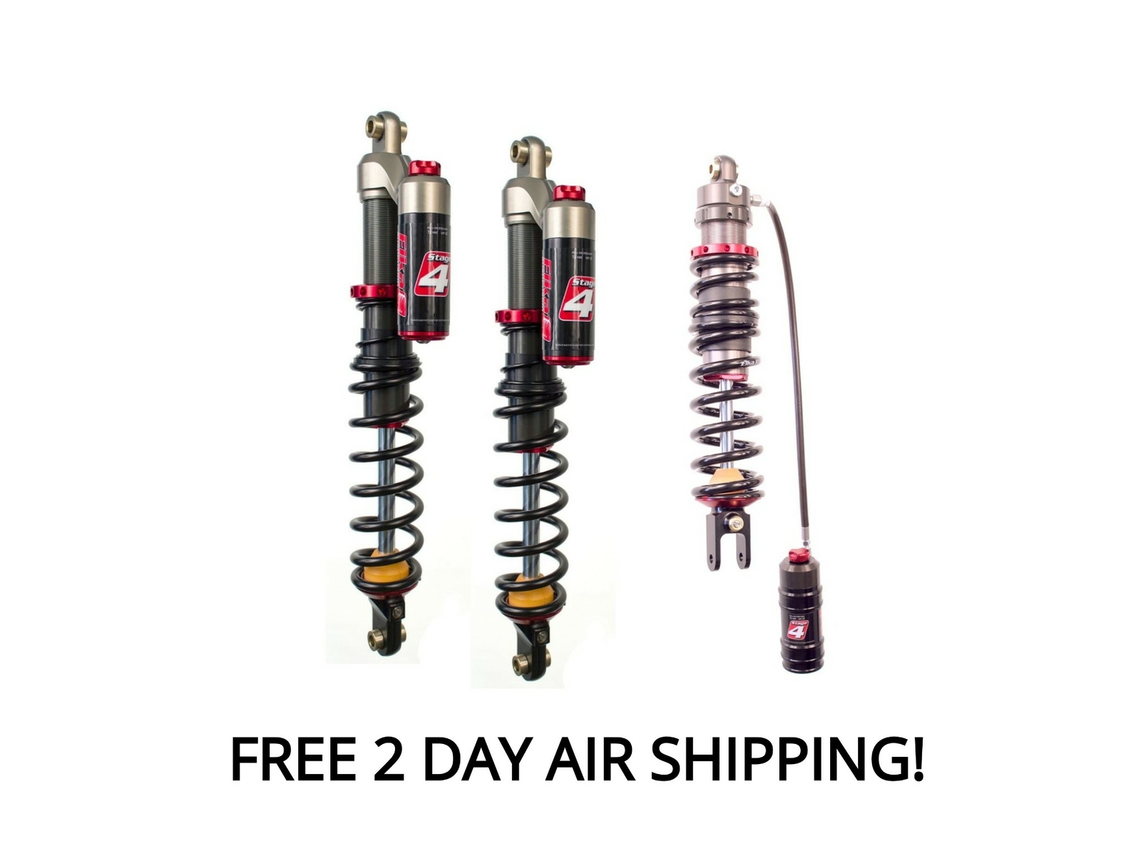 Elka Stage 4 Front and Rear Shocks Suspension Kit Yamaha YFZ450X YFZ