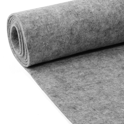 Mid-Gray Durable 1PCS 40''X71'' / 19SQFT Fabric Car Floor Mats Interior Carpets - Picture 10 of 13